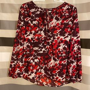 J. Crew Floral Long Sleeve Top